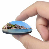 Seychelles La Digue 3D Fridge Magnet Crystal Glass