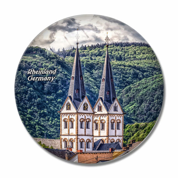 Germany Rheinland Church 3D Fridge Magnet Crystal Glass