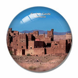 Morocco Kasbah Castle 3D Fridge Magnet Crystal Glass