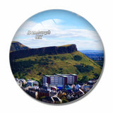 UK England Arthur's Seat Edinburgh 3D Fridge Magnet Crystal Glass