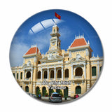 Vietnam Ho Chi Minh  Hall 3D Fridge Magnet Crystal Glass