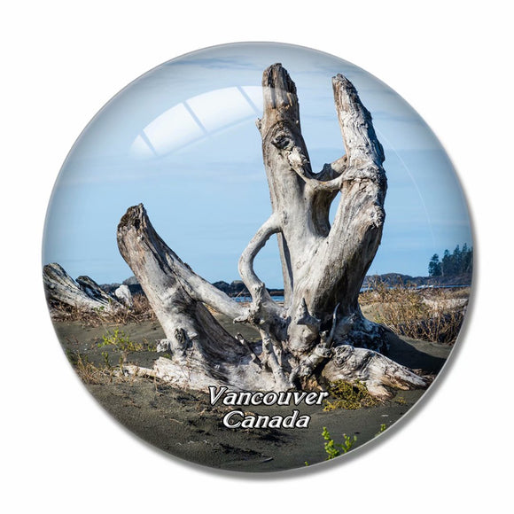 Canada Beach Tofino Vancouver Island British Columbia 3D Fridge Magnet Crystal Glass