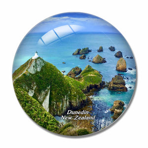 New Zealand Nugget Point 3D Fridge Magnet Crystal Glass