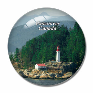 Canada Lighthouse Vancouver 3D Fridge Magnet Crystal Glass