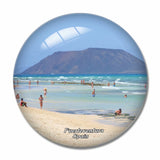 Spain Beach Fuerteventura 3D Fridge Magnet Crystal Glass