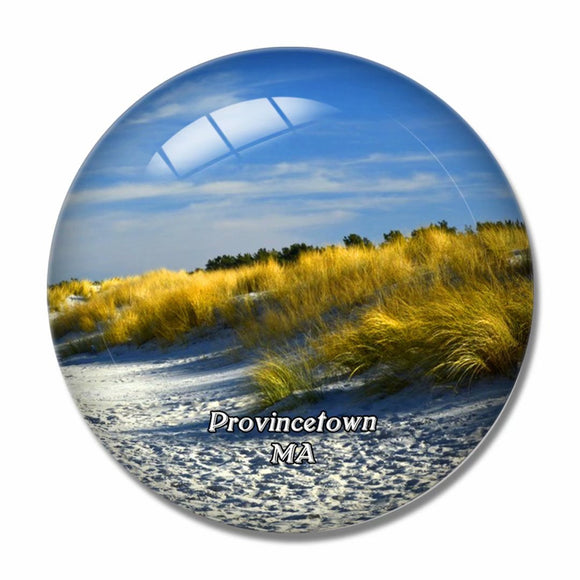 Provincetown Race Point Beach Massachusetts USA 3D Fridge Magnet Crystal Glass