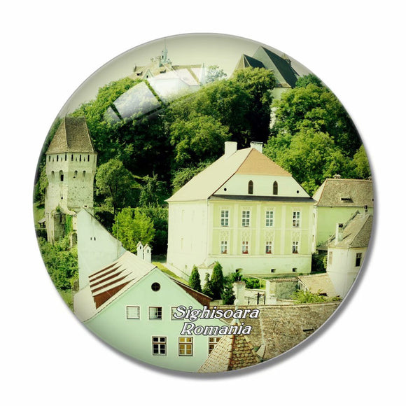 Castelul Bran Sighisoara Romania 3D Fridge Magnet Crystal Glass