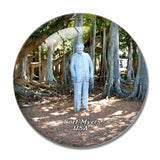 USA America Fort Myers Statue 3D Fridge Magnet Crystal Glass