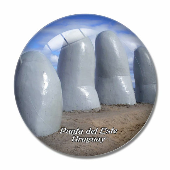 Uruguay Ruin Graffiti Colonia 3D Fridge Magnet Crystal Glass