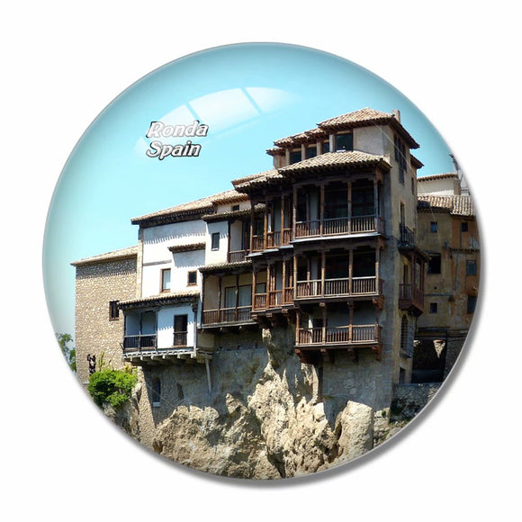 Spain Hanging Houses Ronda 3D Fridge Magnet Crystal Glass