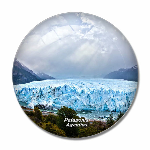 Agentina Glacier Patagonia 3D Fridge Magnet Crystal Glass