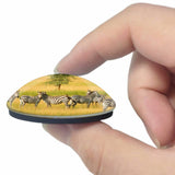 Zebra Arusha Tanzania 3D Fridge Magnet Crystal Glass