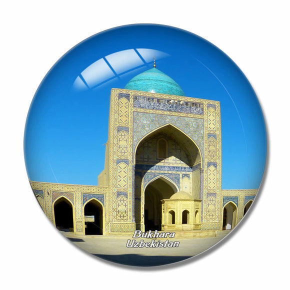 Great Minaret of the Kalon Bukhara Uzbekistan 3D Fridge Magnet Crystal Glass