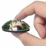 France Castle Rocamadour 3D Fridge Magnet Crystal Glass