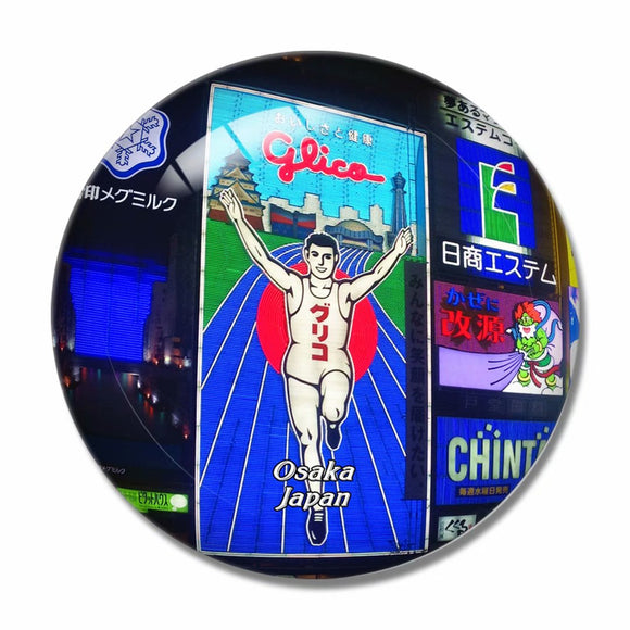 Dotonbori Osaka Japan 3D Fridge Magnet Crystal Glass