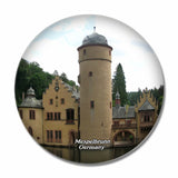 Mespelbrunn Castle Germany 3D Fridge Magnet Crystal Glass