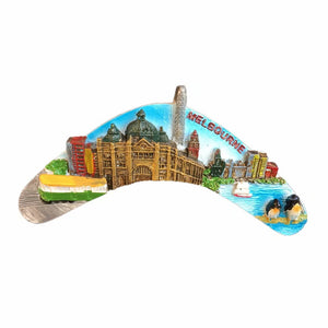 Melbourne Australia Fridge Magnet 3D Resin