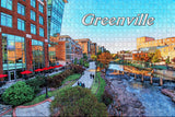 USA America Greenville River Bridge Jigsaw Puzzle Wooden 1000 Piece