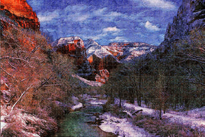 America USA Virgin River Utah Jigsaw Puzzle Wooden 1000 Piece