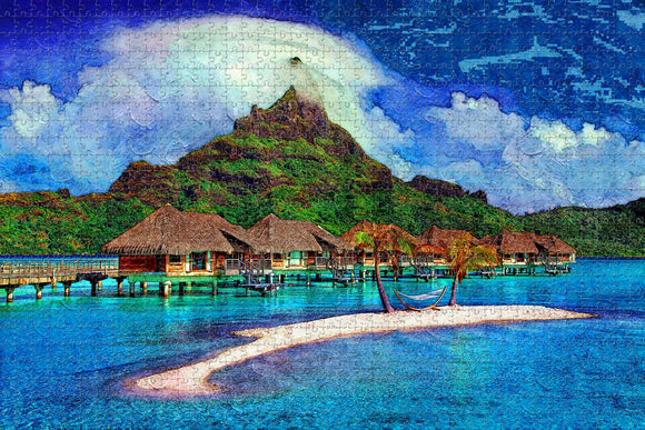 Tahiti French Polynesia Jigsaw Puzzle Wooden 1000 Piece