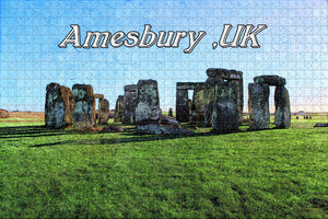 UK England Amesbury Durrington Walls Jigsaw Puzzle Wooden 1000 Piece