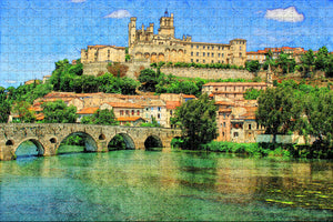 France Saint Nazaire Cathedral Beziers Jigsaw Puzzle Wooden 1000 Piece