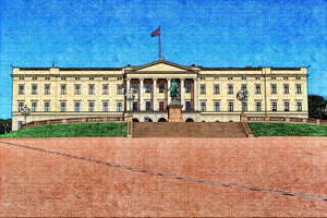 Norway Royal Palace Oslo Jigsaw Puzzle Wooden 1000 Piece