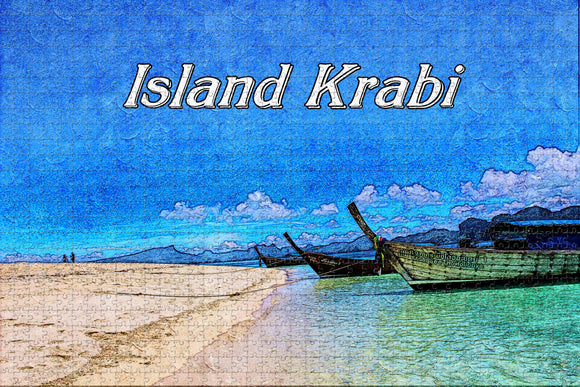 Thailand Island Krabi Jigsaw Puzzle Wooden 1000 Piece