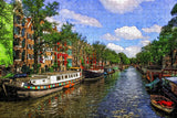 Holland Canal Amsterdam Jigsaw Puzzle Wooden 1000 Piece