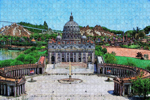 Italy Rimini Park Miniatures Jigsaw Puzzle Wooden 1000 Piece