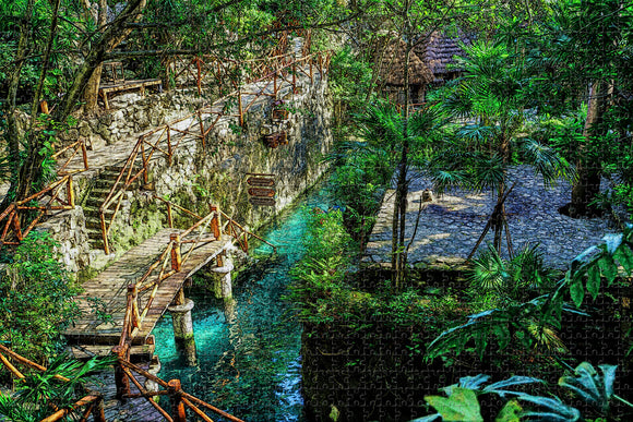 Mexico Xcaret Park Playa del Carmen Jigsaw Puzzle Wooden 1000 Piece