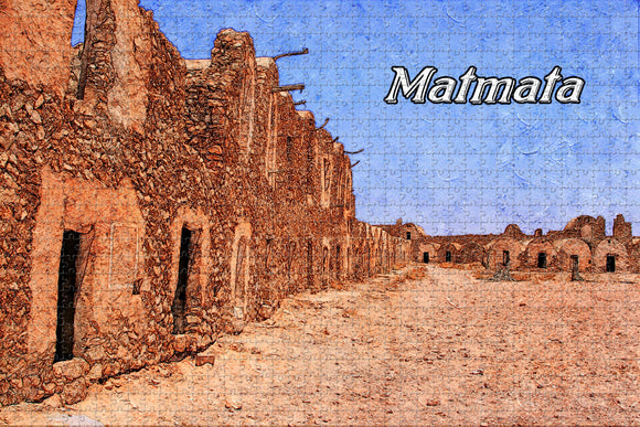 Matmata Tunisia Jigsaw Puzzle Wooden 1000 Piece