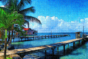 Honduras Roantan Island Jigsaw Puzzle Wooden 1000 Piece