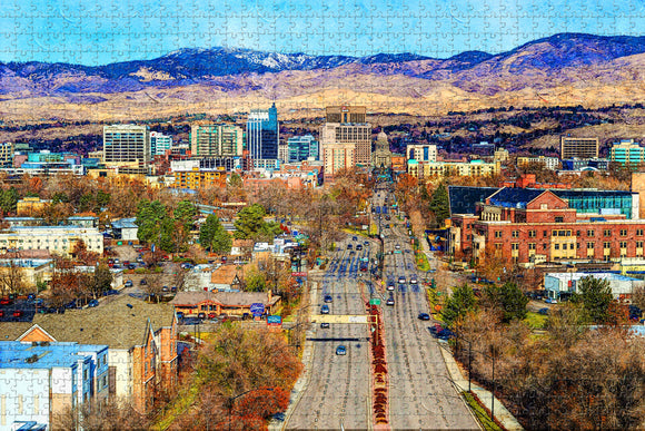 Boise USA Jigsaw Puzzle Wooden 1000 Piece