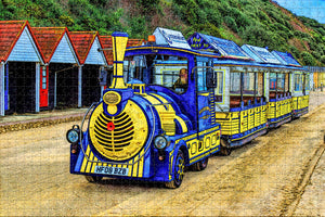 UK England Bournemouth Beach Train Jigsaw Puzzle Wooden 1000 Piece