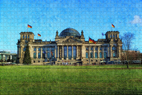 Germany Reichstag Building Berlin Jigsaw Puzzle Wooden 1000 Piece