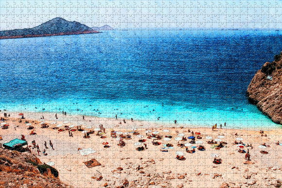 Turkey Kaputas Antalya Beach Jigsaw Puzzle Wooden 1000 Piece