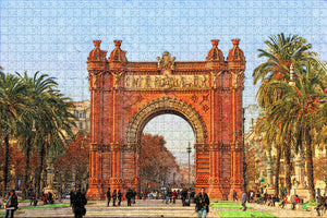 Spain Triumphal Arch Barcelona Jigsaw Puzzle Wooden 1000 Piece