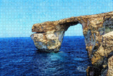 Malta Azure Window Ruins Gozo Jigsaw Puzzle Wooden 1000 Piece