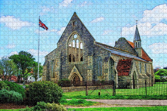 UK England Portsmouth Royal Garrison Church Jigsaw Puzzle Wooden 1000 Piece