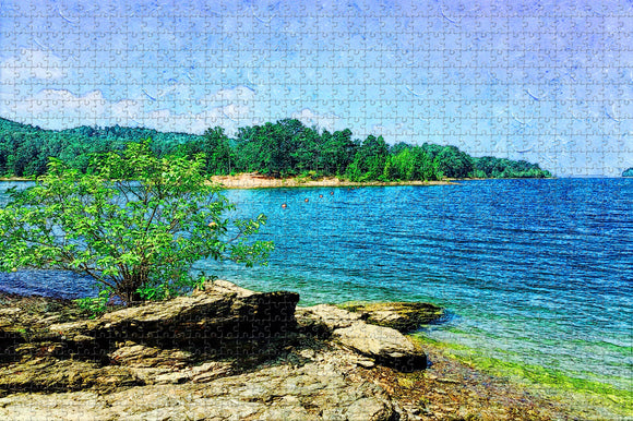 Ouachita Lake Arkansas USA Jigsaw Puzzle Wooden 1000 Piece