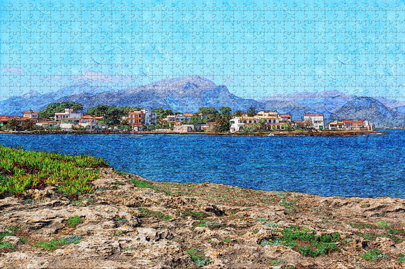 Spain Alcudia Beach Mallorca Jigsaw Puzzle Wooden 1000 Piece