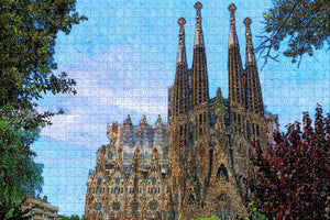 Spain Basilica of the Sagrada Familia Barcelona Jigsaw Puzzle Wooden 1000 Piece