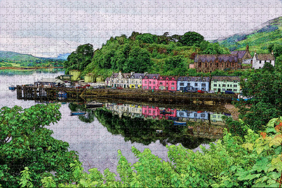 UK England Portree Jigsaw Puzzle Wooden 1000 Piece