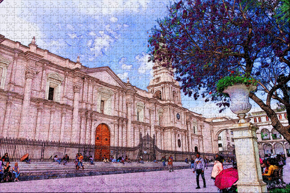 Plaza de Armas Arequipa  Peru Jigsaw Puzzle Wooden 1000 Piece