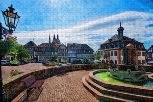 Germany Gelnhausen Hesse Jigsaw Puzzle Wooden 1000 Piece