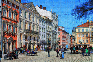 Rynok Square Lviv Ukraine Jigsaw Puzzle Wooden 1000 Piece