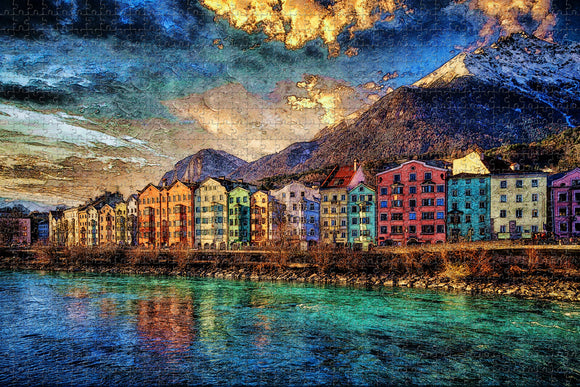 Austria Innsbruck Jigsaw Puzzle Wooden 1000 Piece