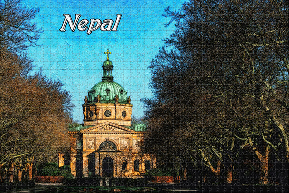 Nepal Consecration Hall Jigsaw Puzzle Wooden 1000 Piece