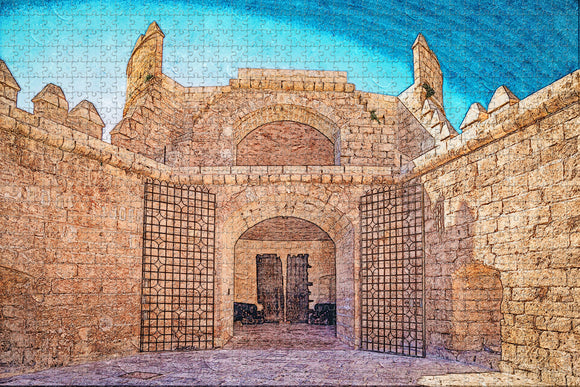 Spain Alcazaba Castle Malaga Jigsaw Puzzle Wooden 1000 Piece